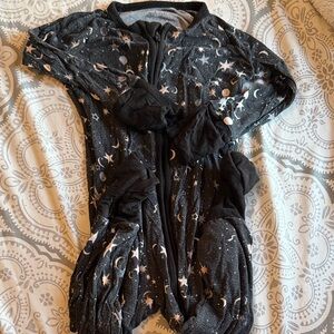 Little Sleepies Black Starry Pajamas